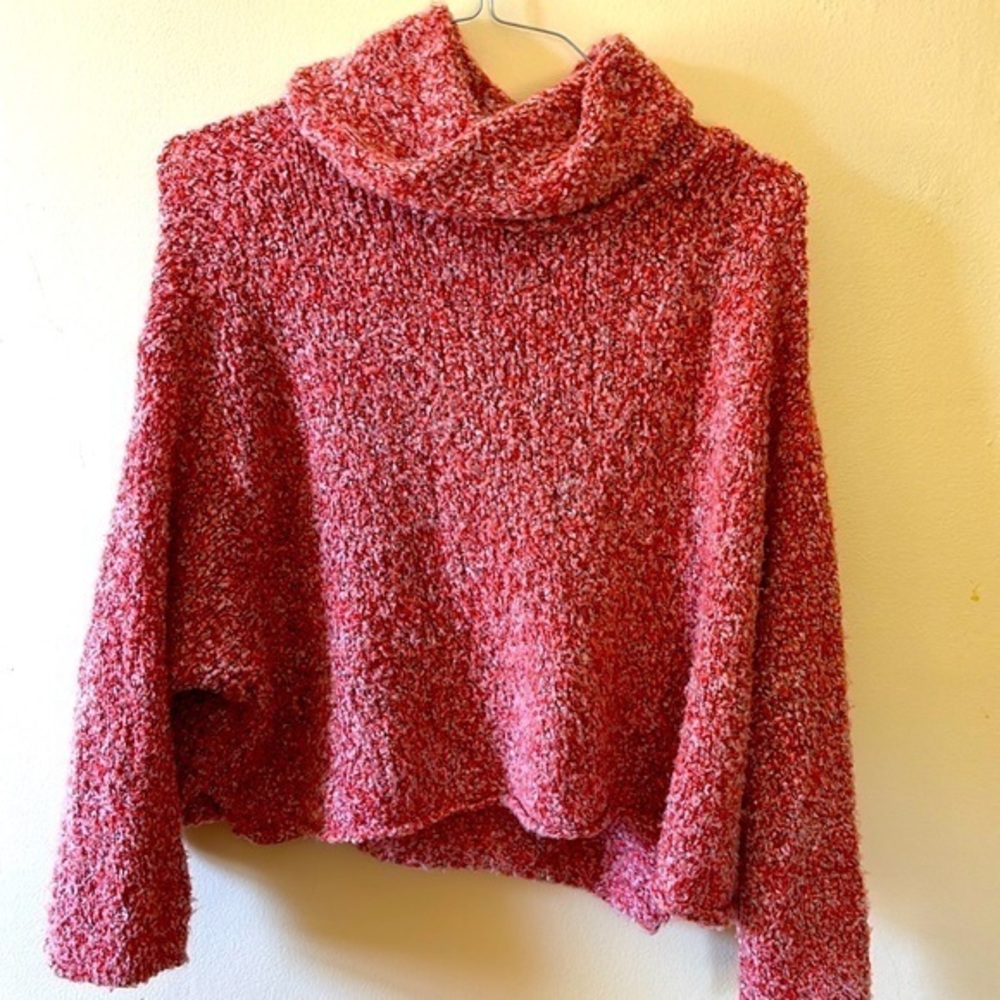 Free People Turtleneck Sweater Burnt Orange/Red